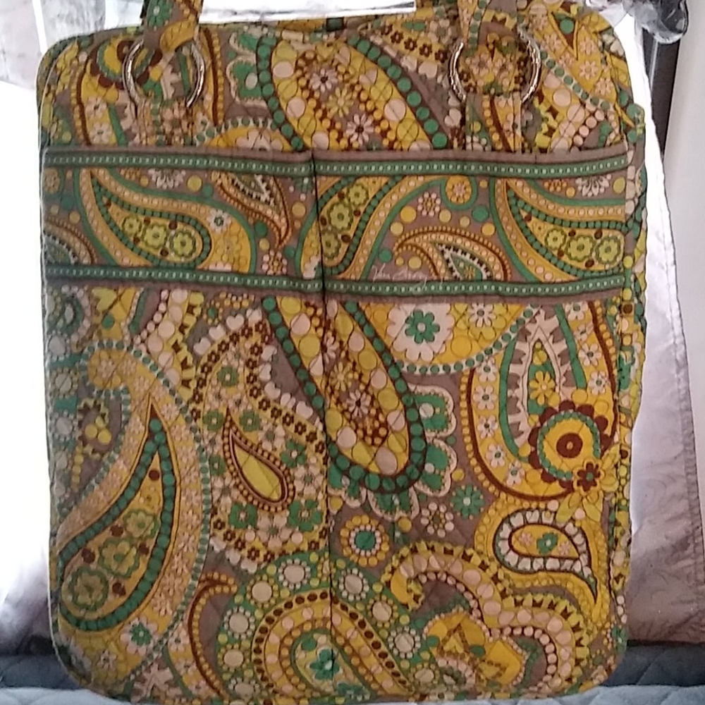 Vera Bradley tote lemon parfait pattern